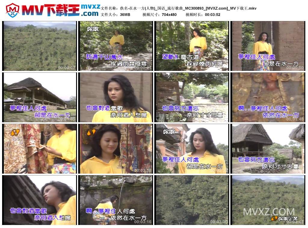 佚名-在水一方(人物)_国语_流行歌曲_MC300893